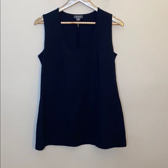Basler Daywear in Shape Navy Sleeveless Ponte Top - Picture 1 of 5
